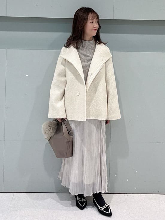 makiさんの「UNTITLED｜【8色展開/洗える】ウールカシミヤ ハイネックニット」を使ったコーディネート