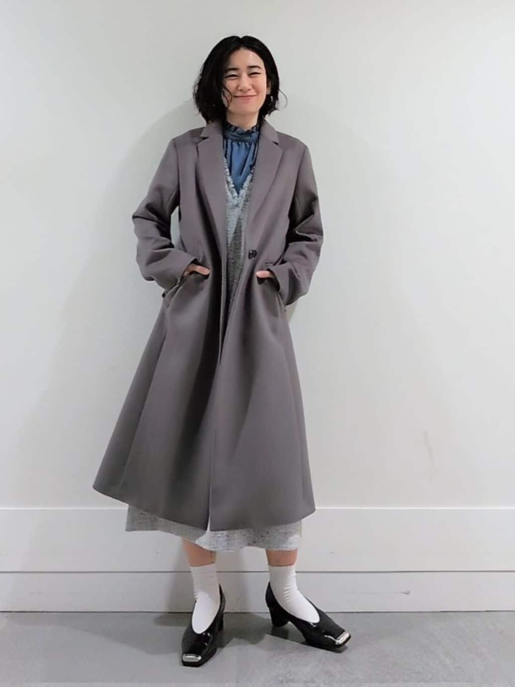 ミズタさんの「UNTITLED｜【スタイリッシュ／オンオフ兼用】ウールチェスターコート」を使ったコーディネート