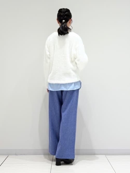 kayoさんの「INDIVI｜【洗える】エアリーシャギートップス」を使ったコーディネート