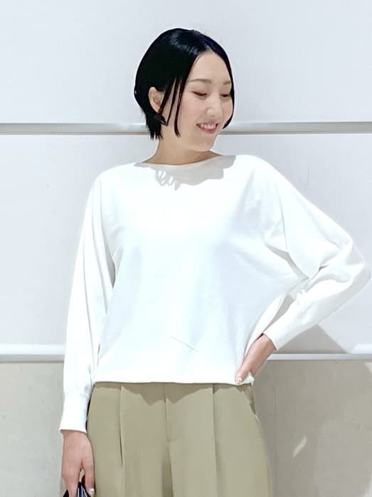 eriko さんの「Dessin｜【洗える】ウールブレンド後ろボタンニット」を使ったコーディネート