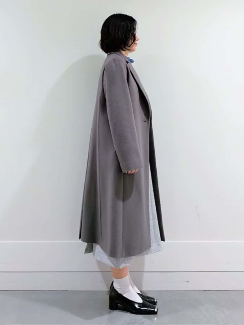 ミズタさんの「UNTITLED｜【スタイリッシュ／オンオフ兼用】ウールチェスターコート」を使ったコーディネート