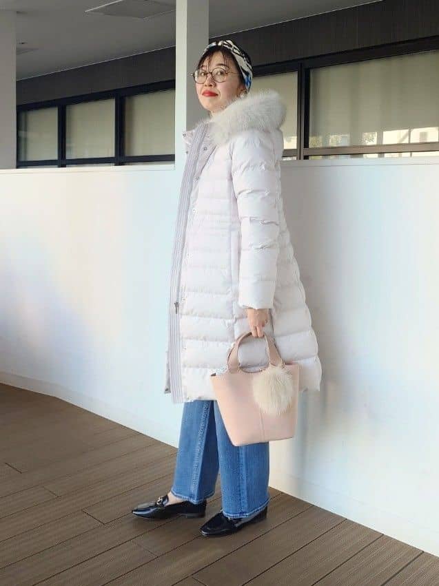 MUTSUKOさんの「UNTITLED｜【8色展開/洗える】ウールカシミヤ ハイネックニット」を使ったコーディネート