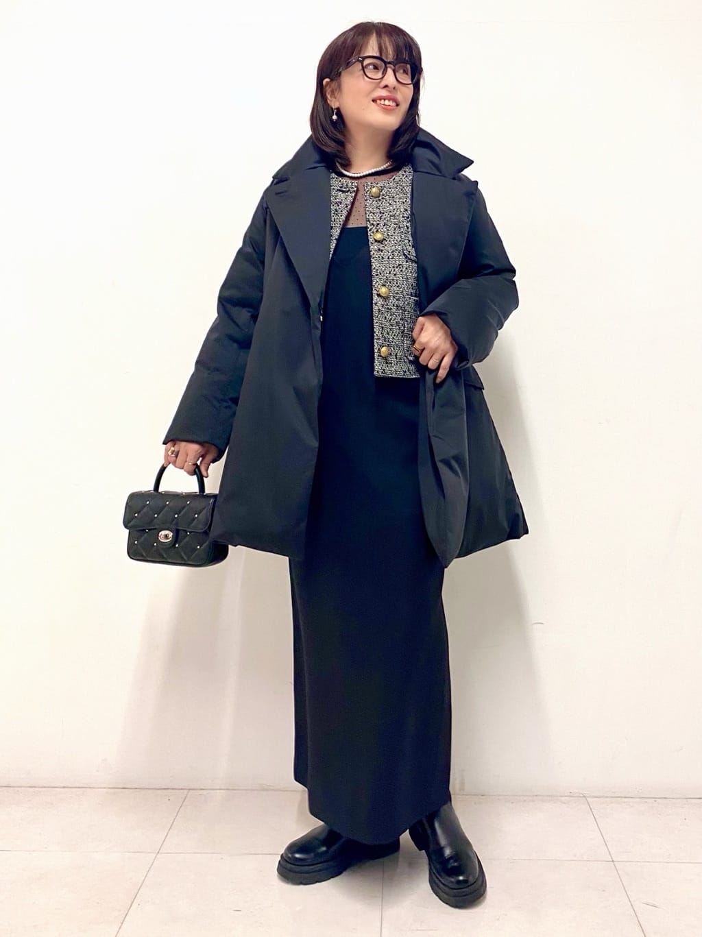 Sawaguchiさんの「DRESSTERIOR｜【洗える/シアー素材】シアードットベルスリーブカットソー」を使ったコーディネート