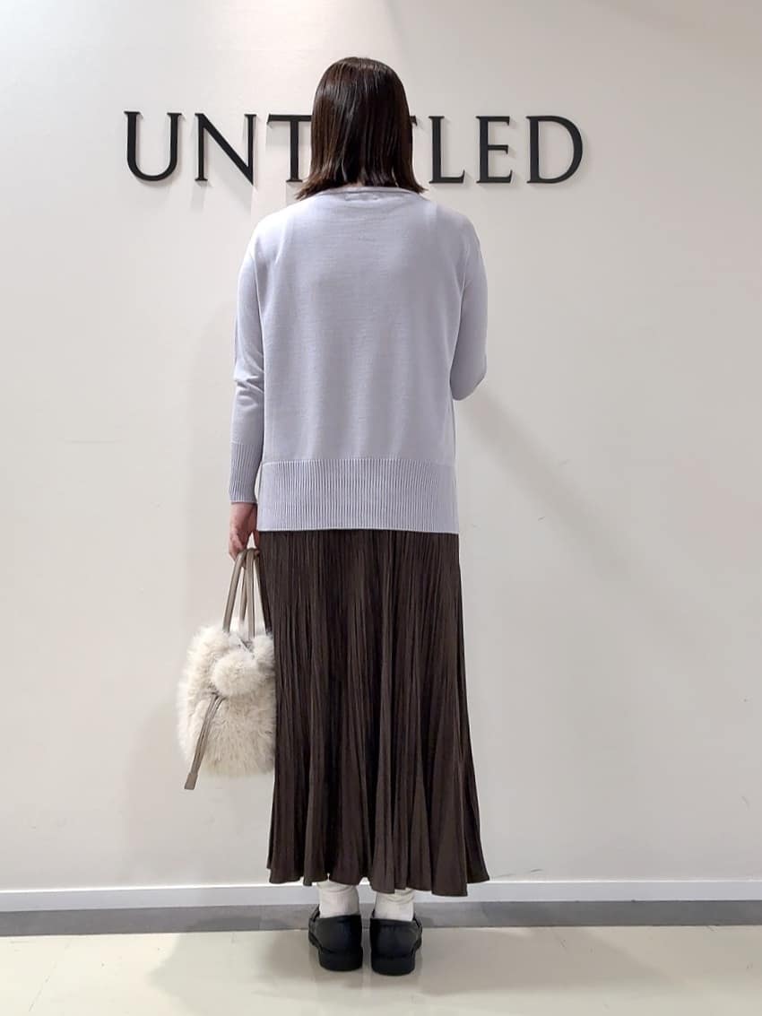 YUIさんの「UNTITLED｜【エレガント／ミディアウター】ミックスヘリンボンコート」を使ったコーディネート