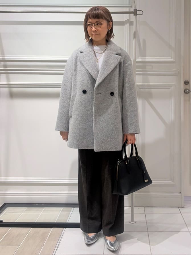 AKKOさんの「UNTITLED｜【重ね着もおすすめ/洗える】ウールカシミヤ クルーネックニット」を使ったコーディネート