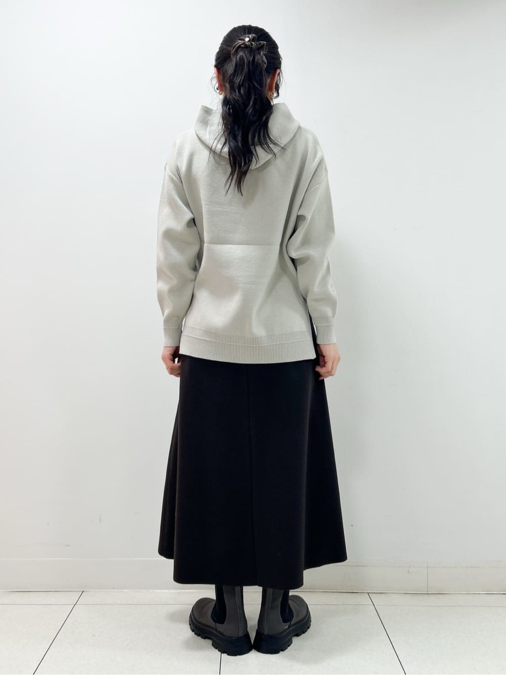Kaiさんの「Dessin｜【洗える／体型カバー】ちょうどいいニットパーカ」を使ったコーディネート