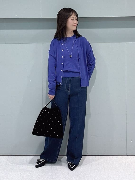makiさんの「UNTITLED｜【アンサンブル可/洗える】ウォームスパン カーディガン」を使ったコーディネート