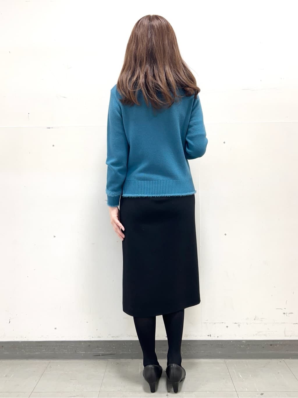 yuさんの「Reflect｜【すっきりシルエット／通勤におすすめ◎】キレイめジャージタイトスカート」を使ったコーディネート