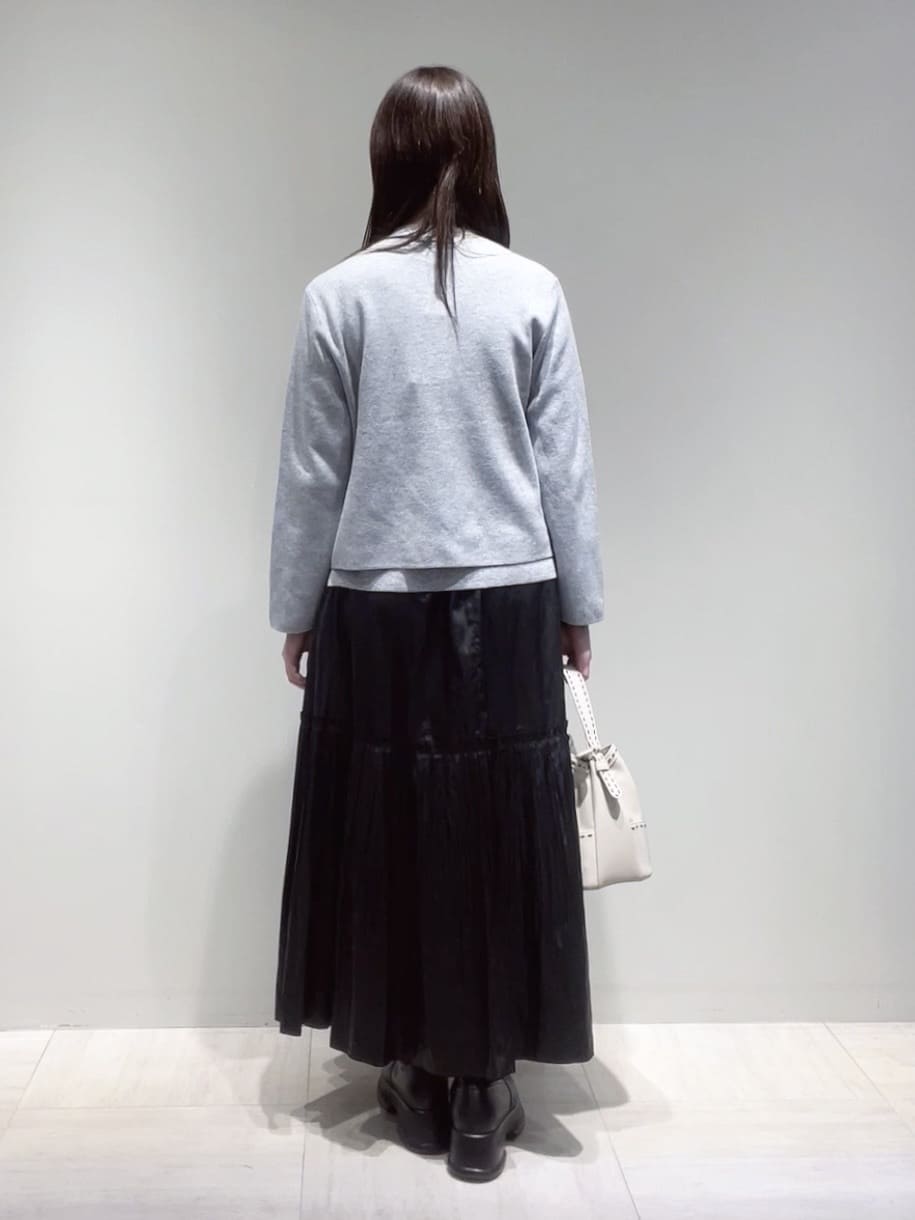 yukaさんの「Reflect｜【選べる5色／アンサンブル可】プチハイネックリブニット」を使ったコーディネート