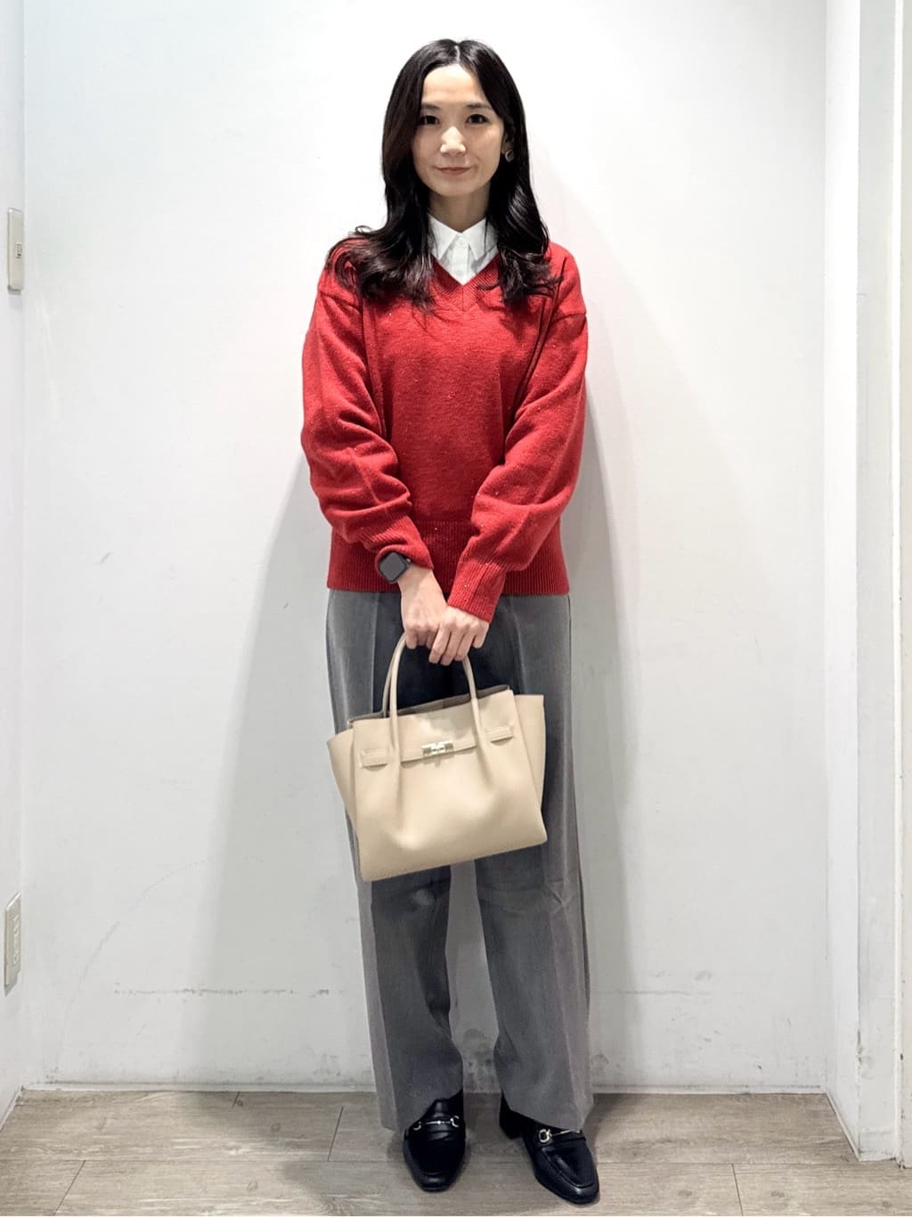 yuicciさんの「OPAQUE.CLIP｜ポケット刺繍レギュラーカラーシャツ【洗濯機OK】」を使ったコーディネート