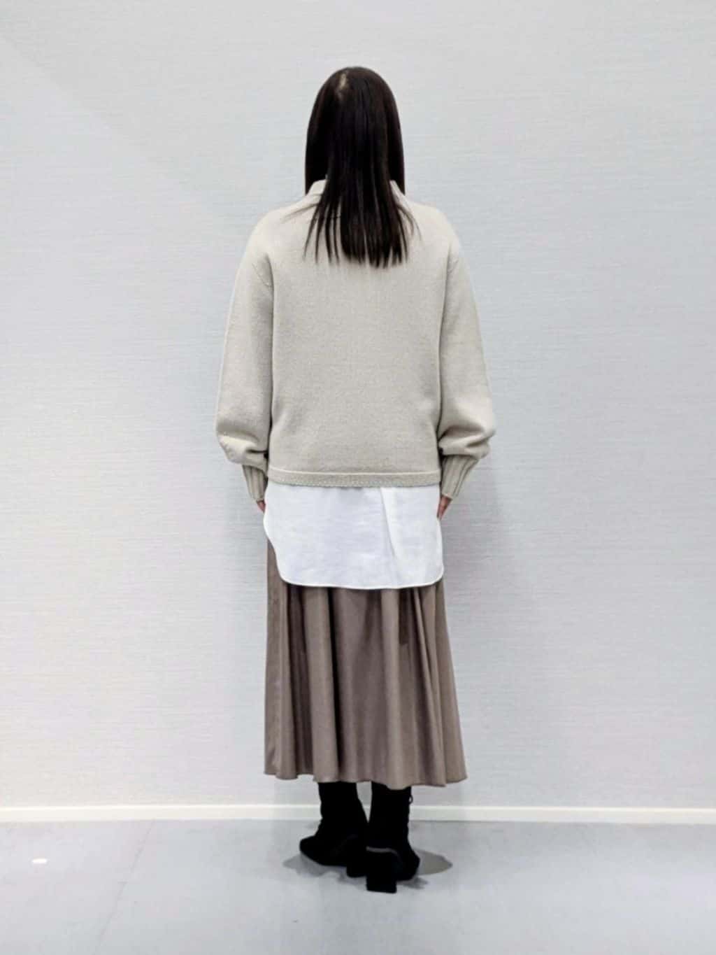 makkyさんの「UNTITLED｜【洗える】スポンディッシュ ボトルネックニット」を使ったコーディネート