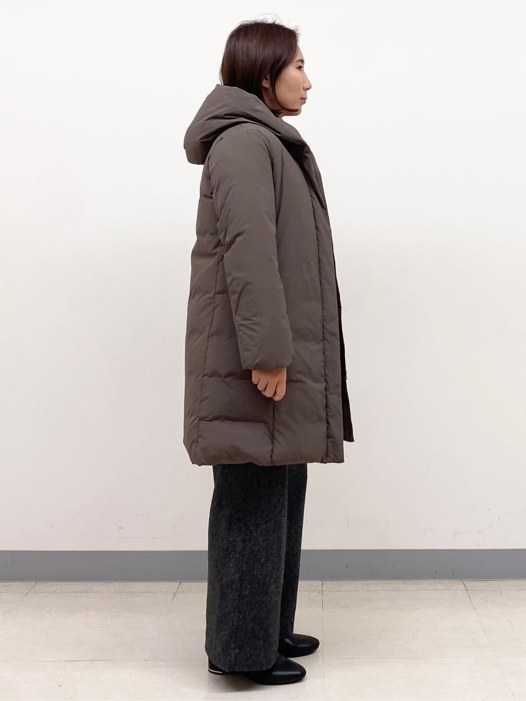 YUKARIさんの「INDIVI｜【撥水／洗える】ステッチレス ロングダウンコート」を使ったコーディネート