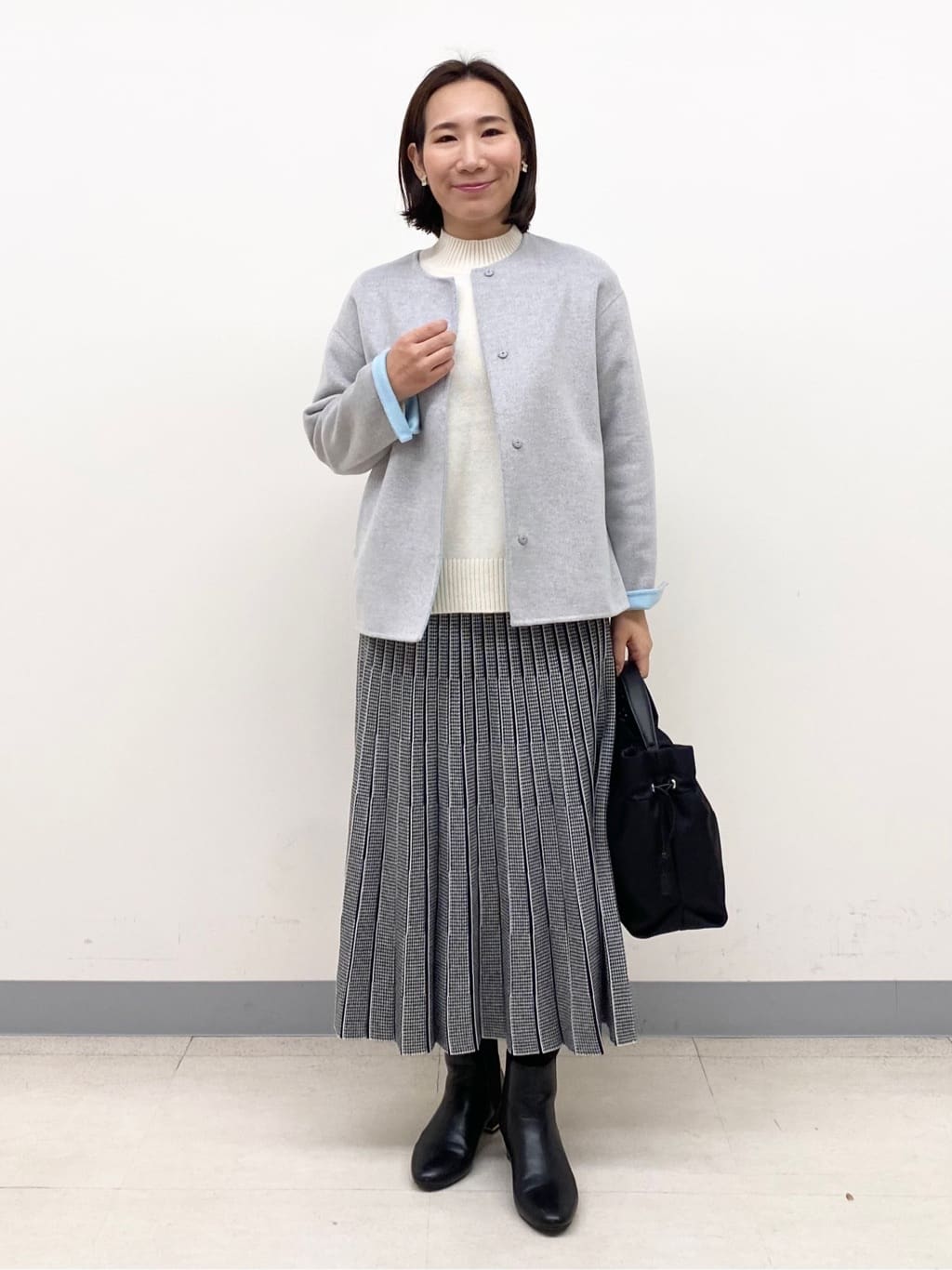 YUKARIさんの「INDIVI｜【名品コート／日本製】ウール100％チェスターコート」を使ったコーディネート