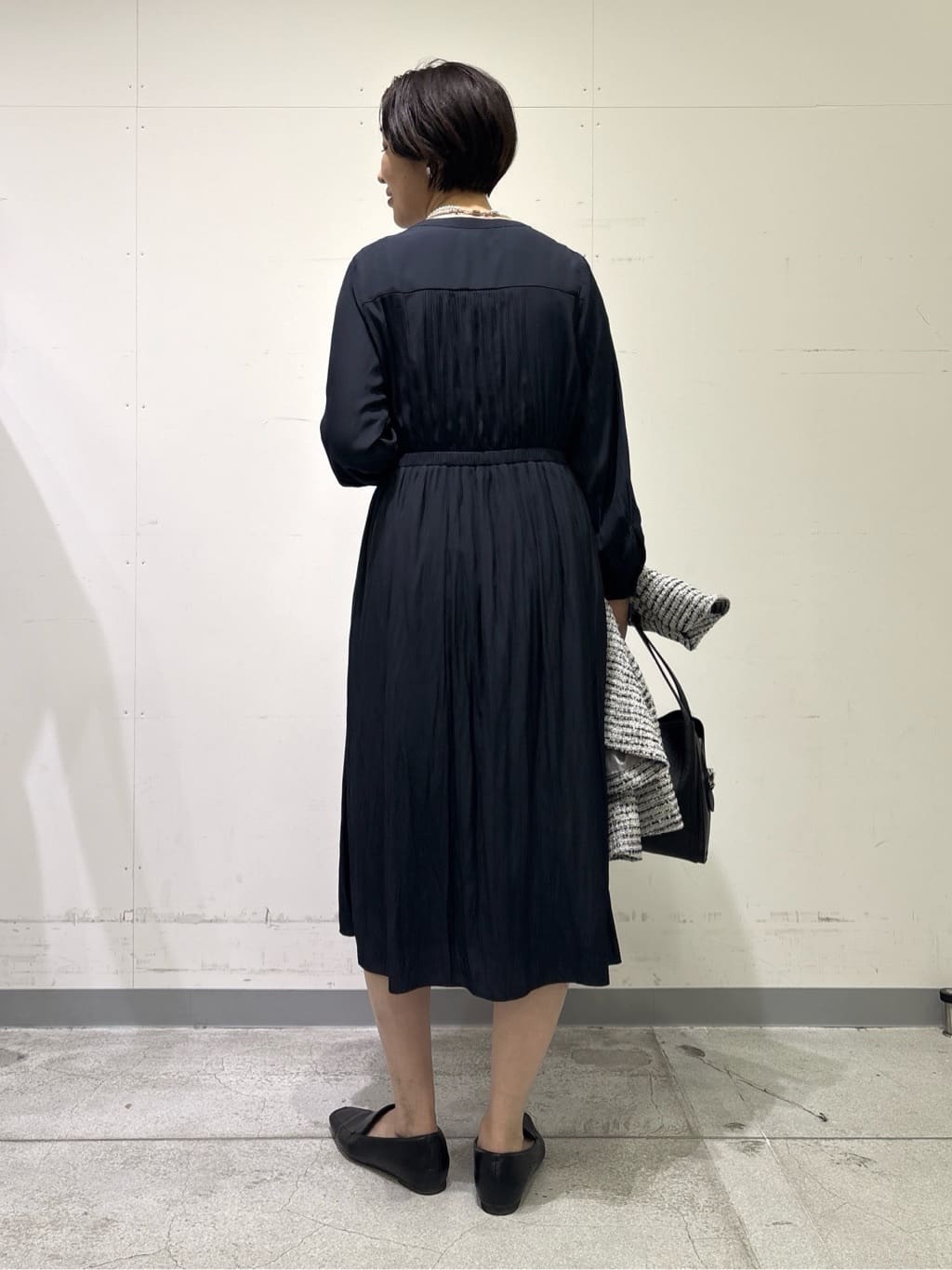 yuriさんの「INDIVI｜【洗える】ギャザーフレアワンピース」を使ったコーディネート