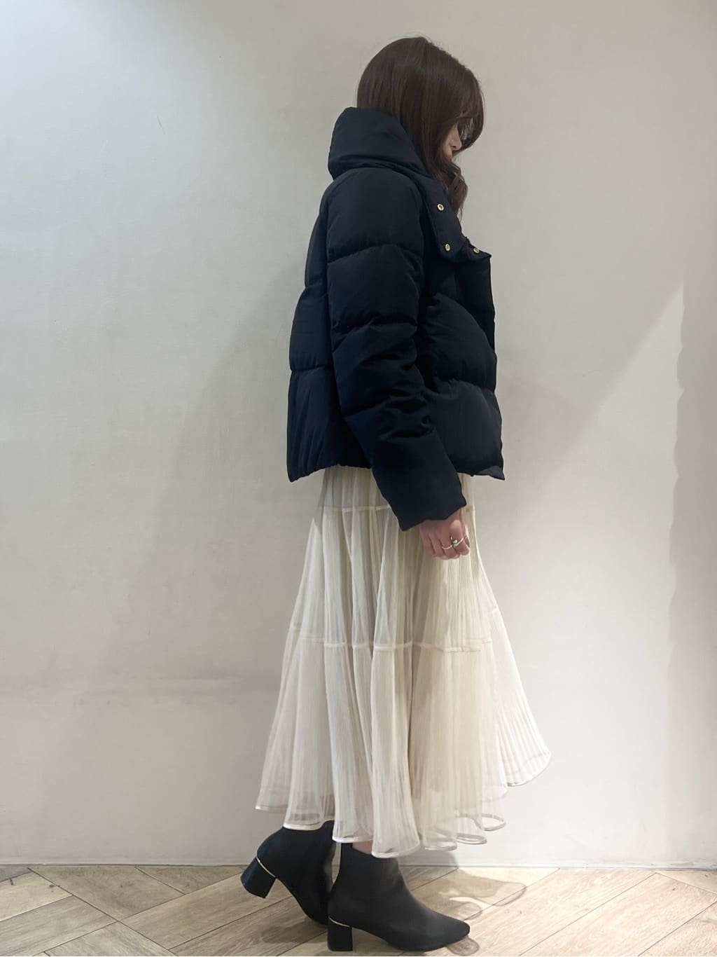 nanaさんの「index｜KAWADAダウンショートコート【撥水／洗濯機OK／静電気防止裏地】《XS～LL》」を使ったコーディネート