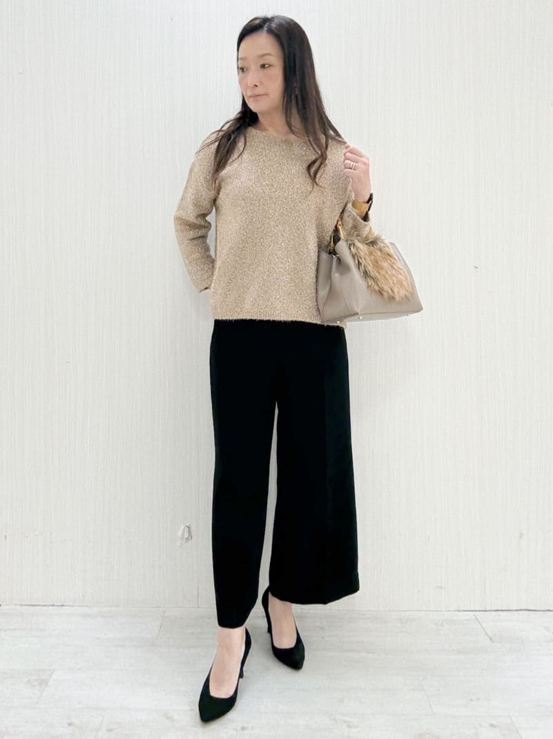 ayaさんの「COUP DE CHANCE｜【手洗い可】ストレートワイドパンツ」を使ったコーディネート