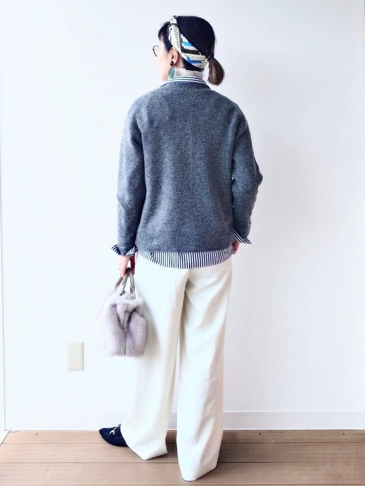 MUTSUKOさんの「UNTITLED｜【トレンド/柔らかな素材感】ビスチェセットカーディガン」を使ったコーディネート