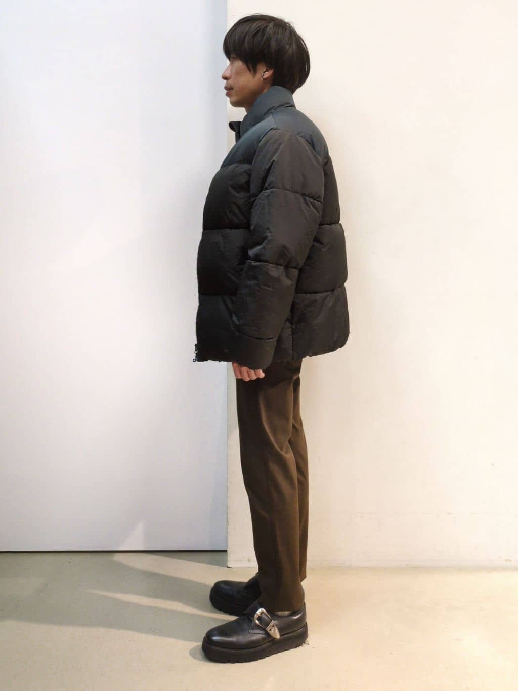 takeさんの「THE SHOP TK｜【撥水/洗濯機可】寒い季節でも快適 中綿スタンドブルゾン」を使ったコーディネート