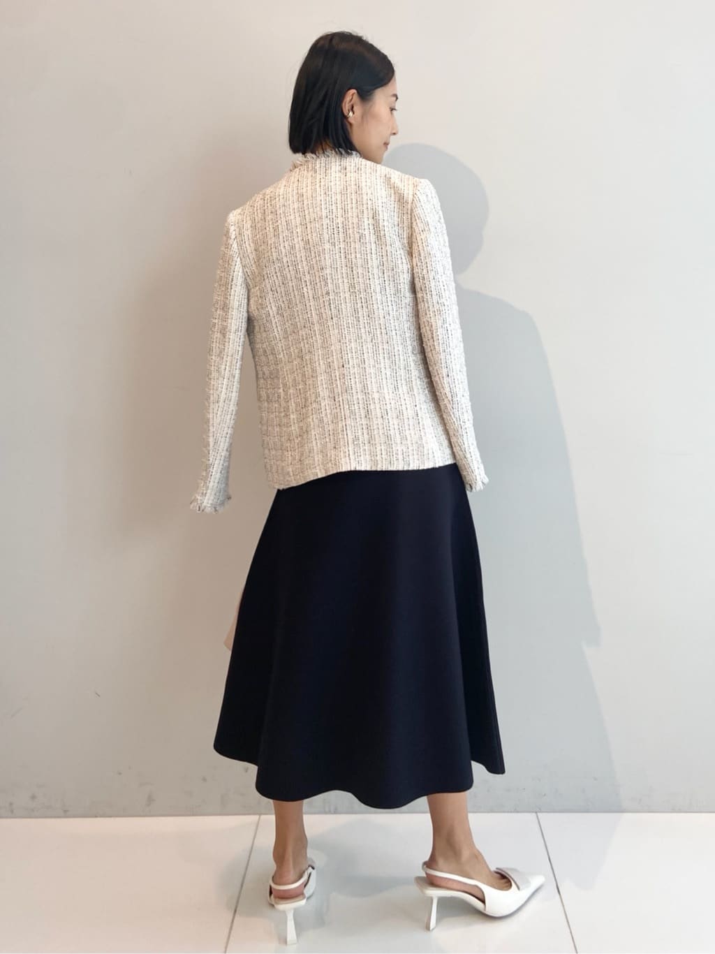 AYAさんの「UNTITLED｜【洗える/ストレッチ性/フォーマル】ニットワンピース」を使ったコーディネート