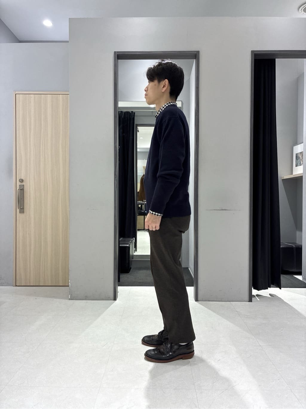 わいずみさんの「TAKEO KIKUCHI｜【None Of Stress】アクティブジャージ 千鳥 ジャケット」を使ったコーディネート