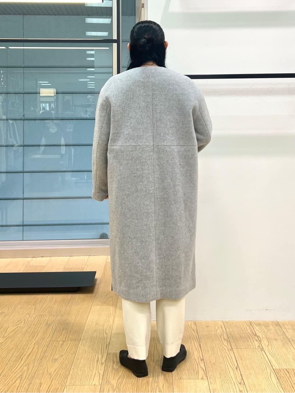 shimaさんの「INDIVI｜【洗える】ケーブルデザイン ラウンドヘムニット」を使ったコーディネート