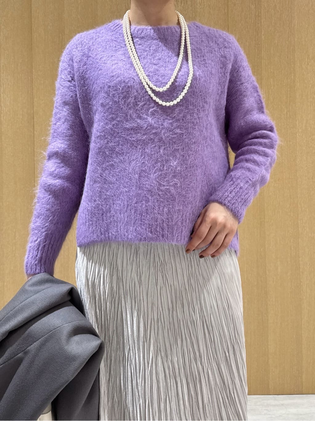 nanaさんの「UNTITLED｜【ゆったり】アルパカ混シャギーニット」を使ったコーディネート