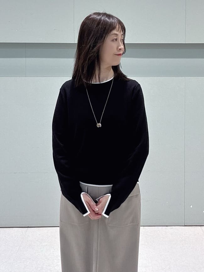makiさんの「UNTITLED｜【アンサンブル可/洗える】ウォームスパンニット」を使ったコーディネート