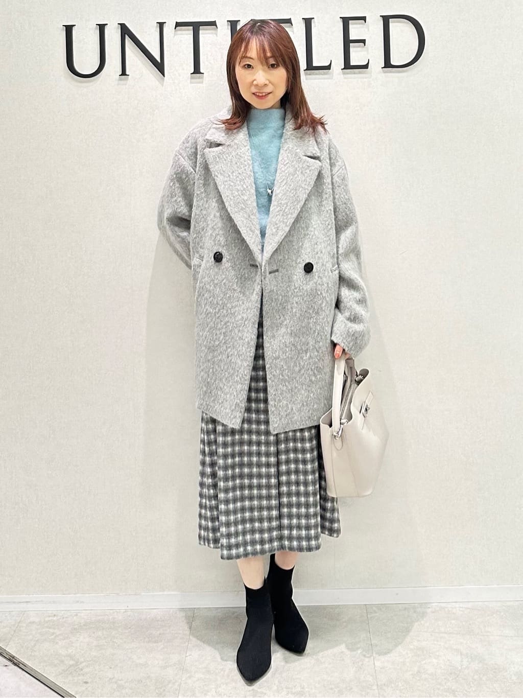 Miwaさんの「UNTITLED｜【大人な品格/ふわふわニット】フォックスカシミヤ コクーンニット」を使ったコーディネート