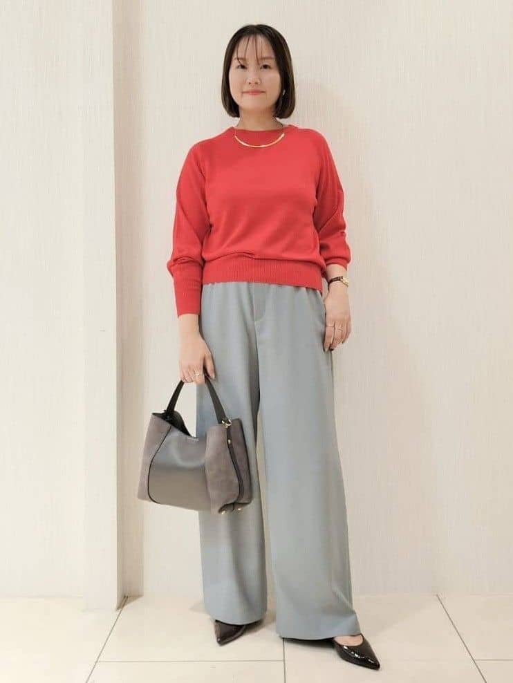 naokoさんの「UNTITLED｜【8色展開/体型カバー】魅せるタイムレスニット」を使ったコーディネート