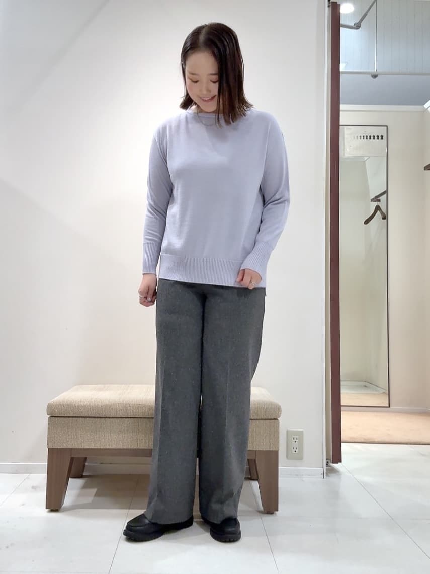 YUIさんの「UNTITLED｜【8色展開/体型カバー】魅せるタイムレスニット」を使ったコーディネート