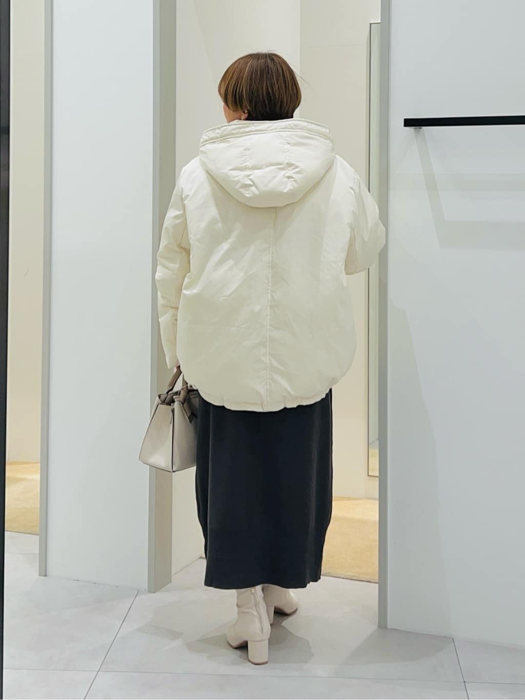 タナさんの「THE SHOP TK｜【ぎゅっとされているような暖かさ】撥水中綿ブルゾン」を使ったコーディネート