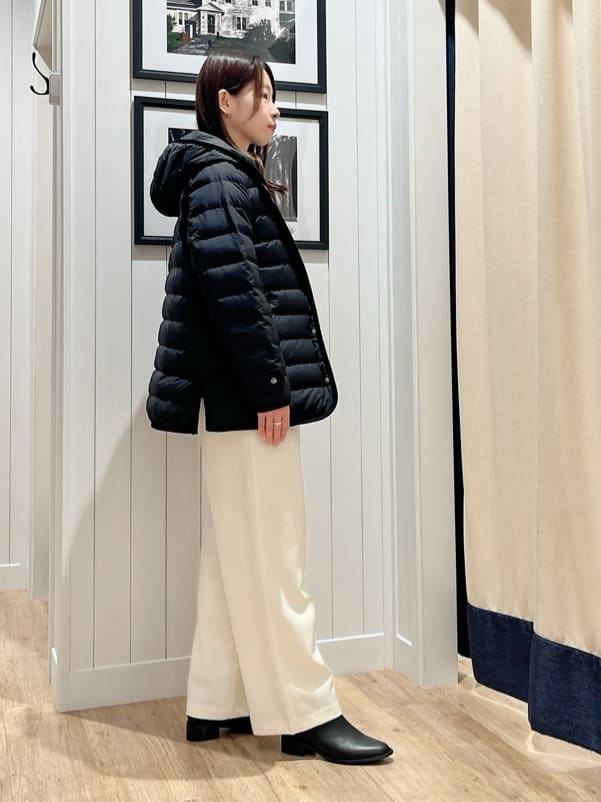 mihoさんの「Dessin｜【撥水・2WAY】ミュラーダウンコートミドル丈」を使ったコーディネート