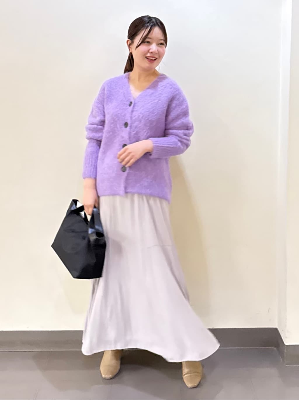 いくみさんの「UNTITLED｜【日本製／通勤／フォーマル】カシミヤ混ノーカラーコート」を使ったコーディネート