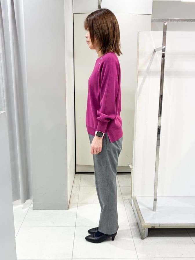 たみちゃんさんの「Reflect｜【高身長さんに嬉しい長め丈追加！／私のパンツ／すっきり見え◎】テーパードパンツ」を使ったコーディネート