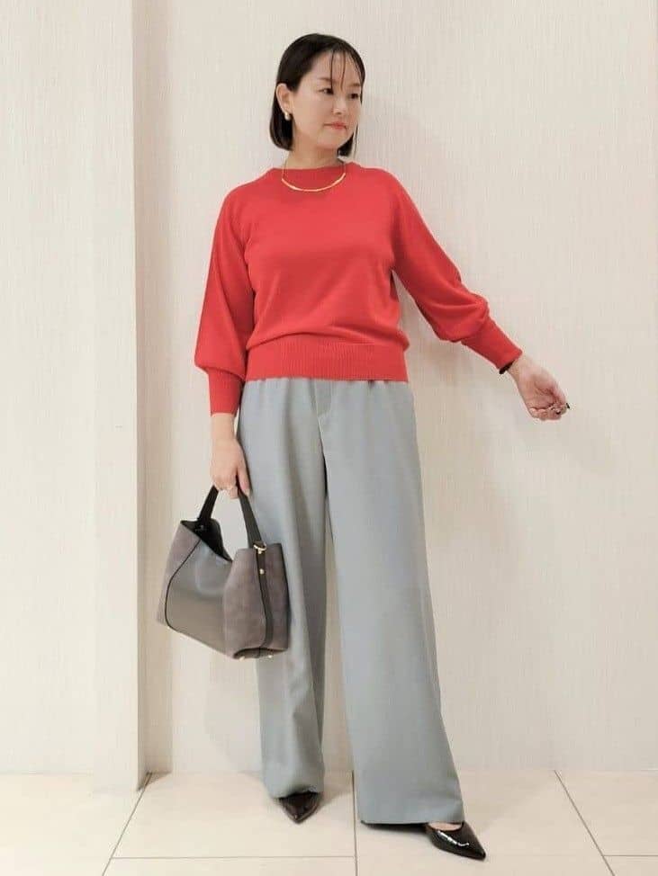 naokoさんの「UNTITLED｜【8色展開/体型カバー】魅せるタイムレスニット」を使ったコーディネート