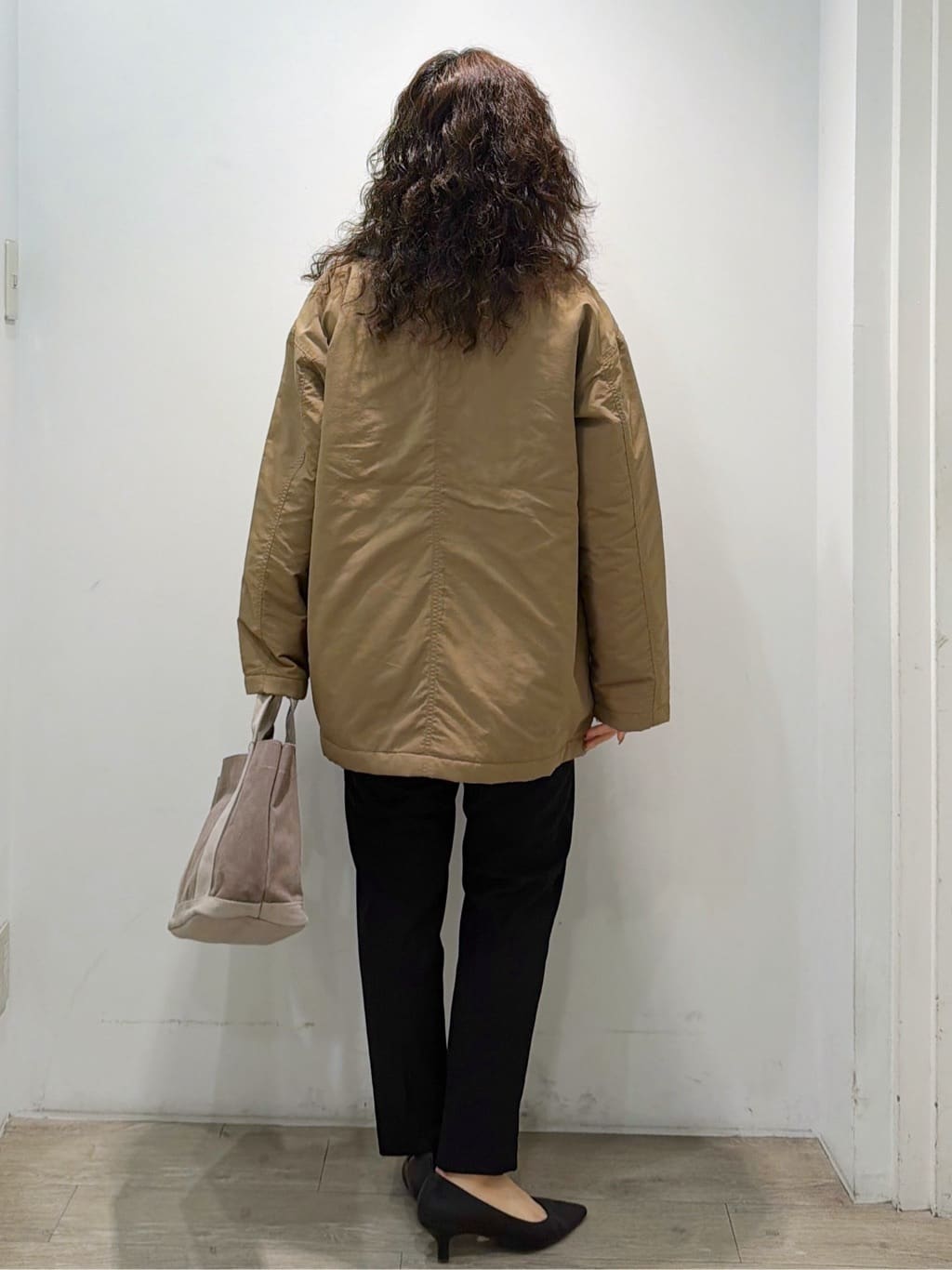 sumicaさんの「OPAQUE.CLIP｜《CLASSY掲載》ステンカラー中綿コート【洗濯機OK】」を使ったコーディネート
