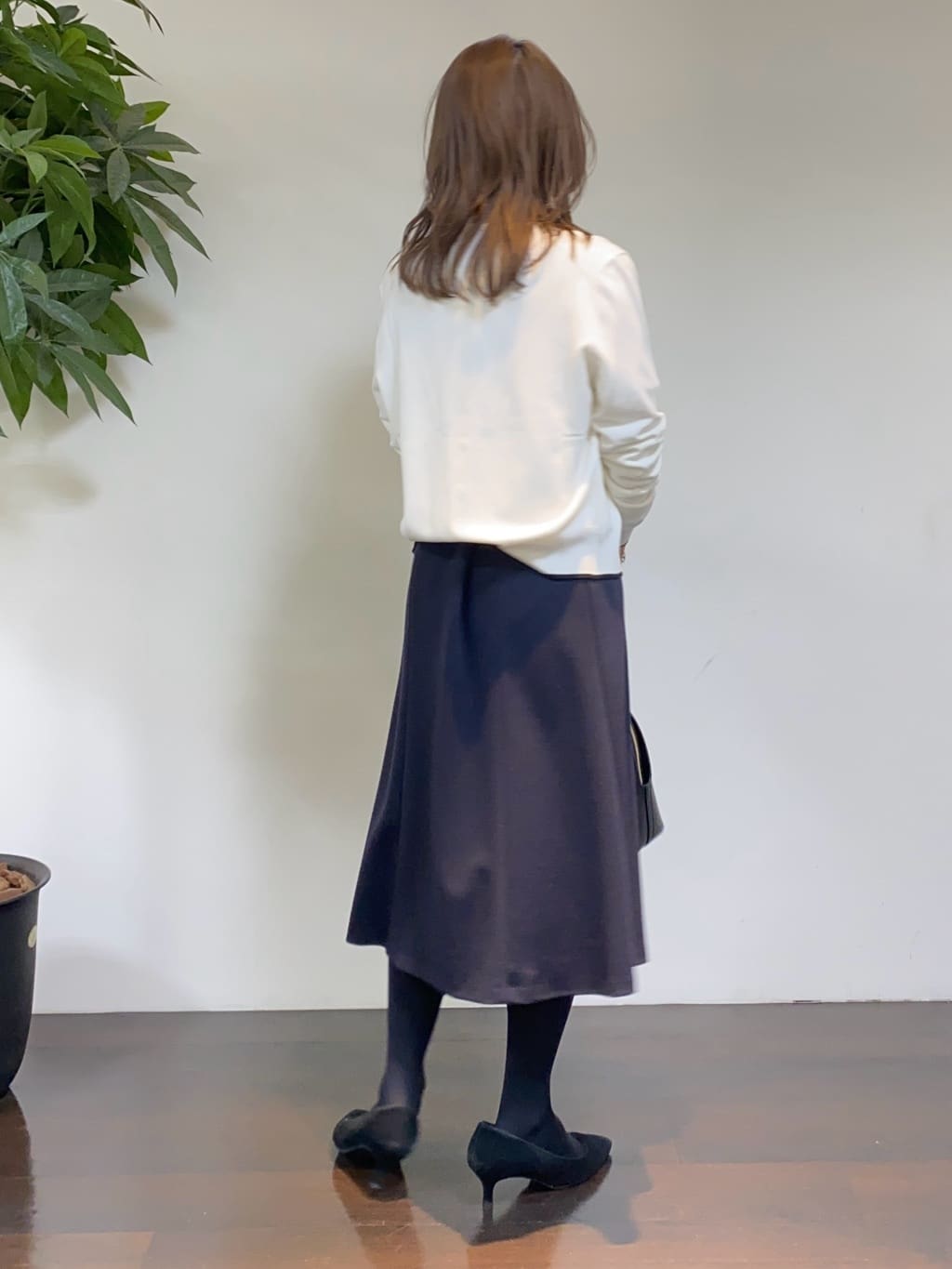 tomoさんの「UNTITLED｜【洗えるスーツ/ストレッチ】ウール混ジャージ ノーカラージャケット」を使ったコーディネート