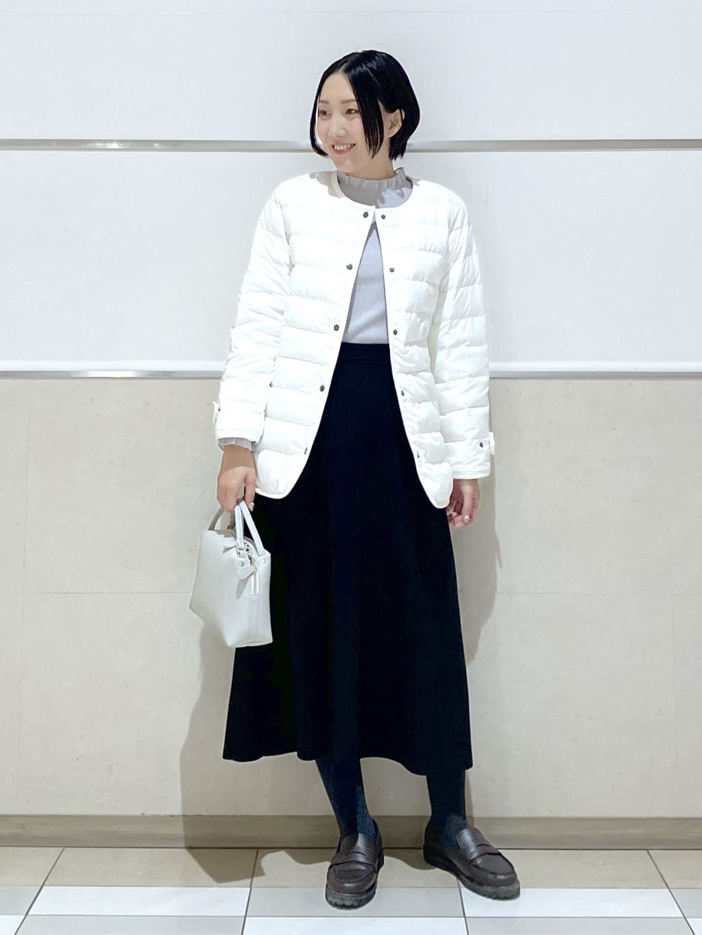 eriko さんの「Dessin｜【撥水・2WAY】ミュラーダウンコートミドル丈」を使ったコーディネート