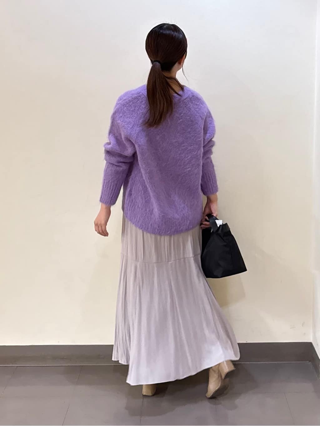 いくみさんの「UNTITLED｜【日本製／通勤／フォーマル】カシミヤ混ノーカラーコート」を使ったコーディネート