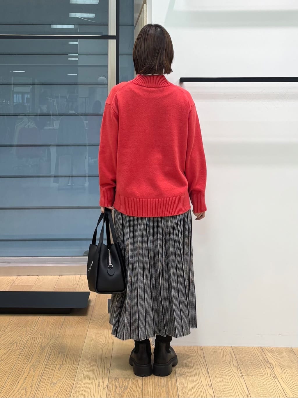 asamiさんの「INDIVI｜【カシミヤ混】ミドルゲージ ハイネックニット」を使ったコーディネート