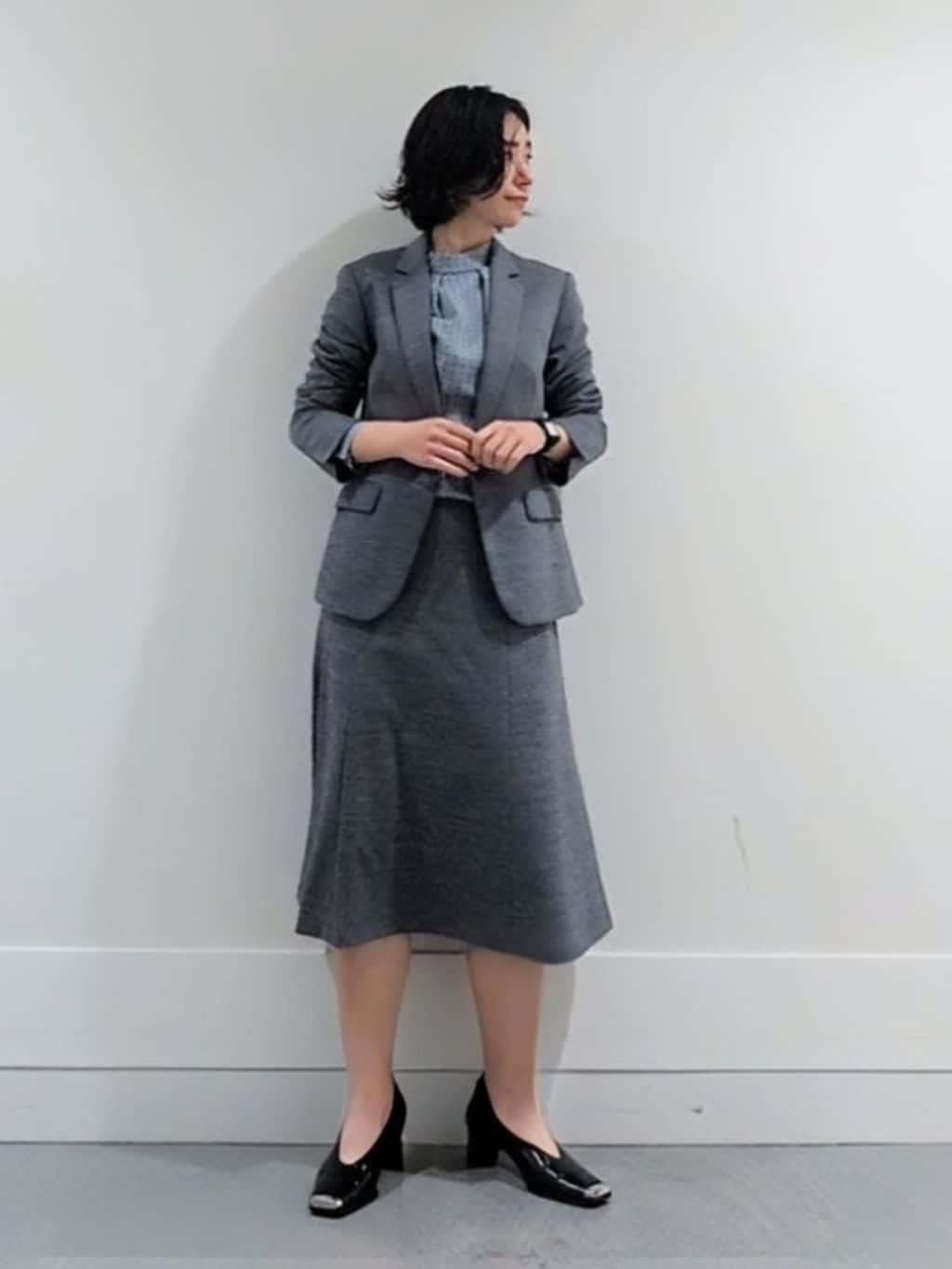 ミズタさんの「UNTITLED｜【洗えるスーツ／ストレッチ】ウール混ジャージ テーラードジャケット」を使ったコーディネート