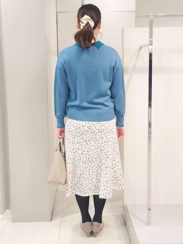 AZUSAさんの「Reflect｜【着映え◎】衿つきニットトップス」を使ったコーディネート
