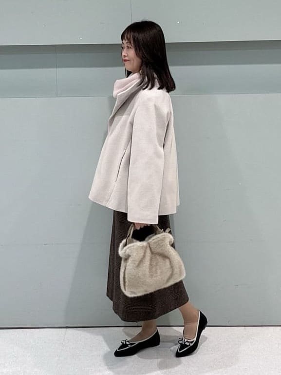 makiさんの「UNTITLED｜【着回しが効く／オンオフアウター】ウールショートコート」を使ったコーディネート