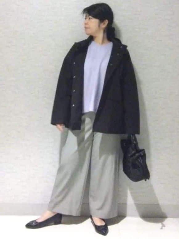 sakoさんの「Reflect｜【選べる5色／ゆったりシルエット】Vネックスパンコールニット」を使ったコーディネート
