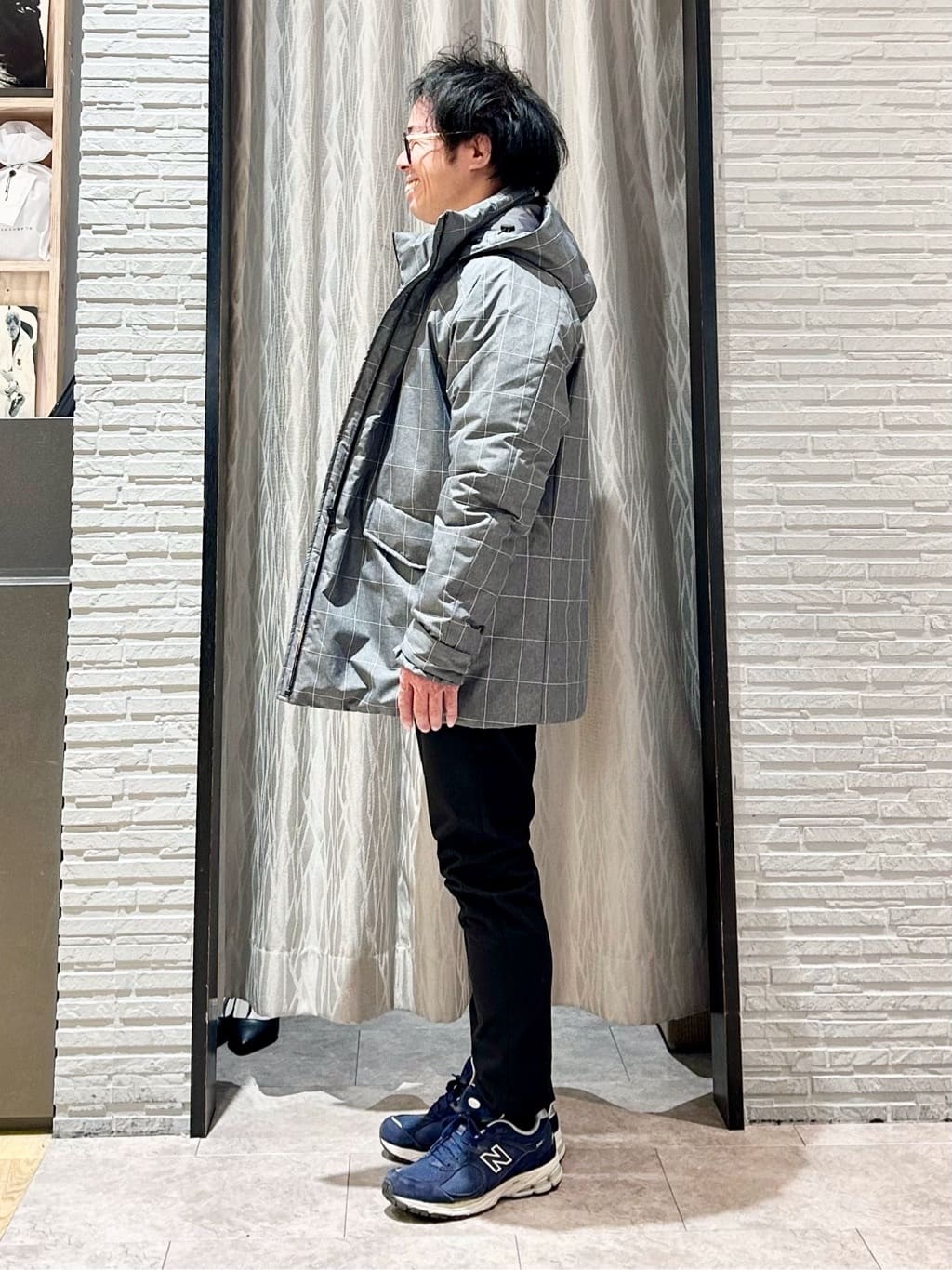 KENJI Iさんの「THE SHOP TK｜【軽くて、暖かい】SORONA／ソロナ 中綿ブルゾン 防風/軽量/洗濯機OK/フード脱着可」を使ったコーディネート
