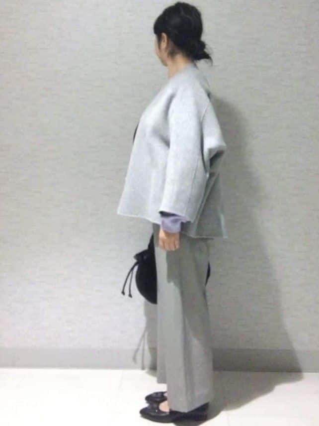 sakoさんの「Reflect｜【選べる5色／ゆったりシルエット】Vネックスパンコールニット」を使ったコーディネート