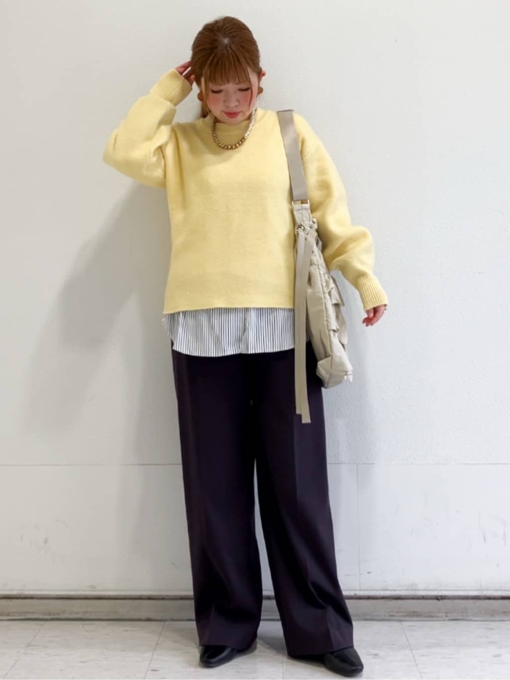 MIPPOさんの「index｜シャツドッキングカットソー【洗濯機OK】」を使ったコーディネート