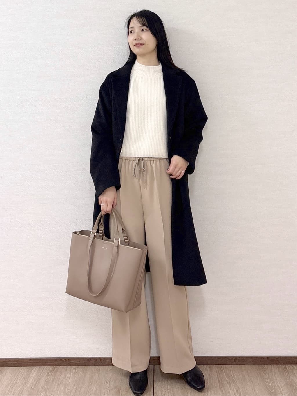 sachikoさんの「OPAQUE.CLIP｜カシミヤブレンドウールチェスターコート」を使ったコーディネート
