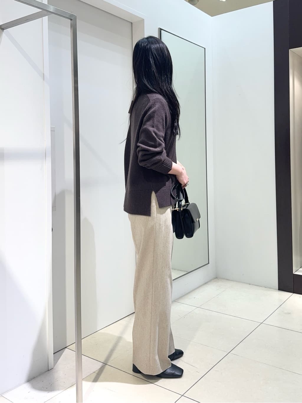 kaoruさんの「UNTITLED｜【8色展開/洗える】ウールカシミヤ ハイネックニット」を使ったコーディネート