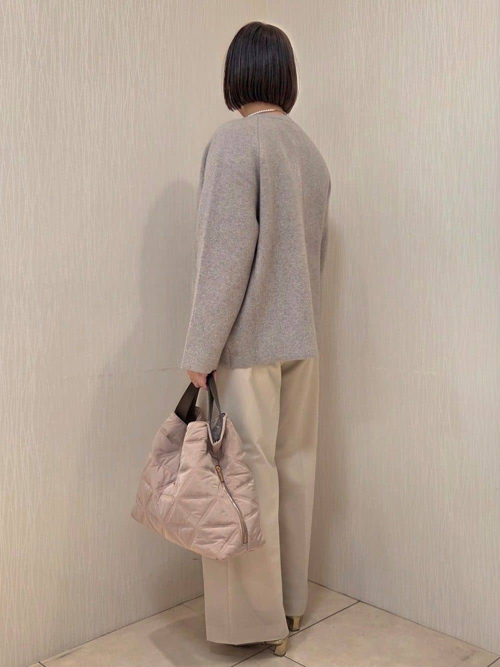naokoさんの「UNTITLED｜【軽アウター/ミドル丈】ウールニットコーディガン」を使ったコーディネート